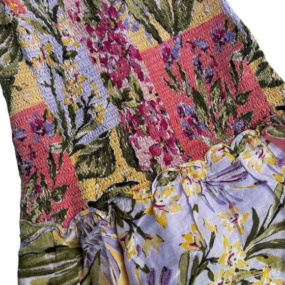 18. Fate Multicolor Floral Ruffle Skirt – Boho Layered - Picture 4 of 5